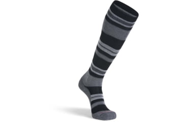 Image of Fox River Lift Lightweight Over-The-Calf Ski and Snowboard Sock - Mens, Black/Charcoal, Large, 127248
