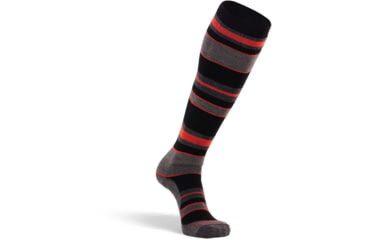 Image of Fox River Lift Lightweight Over-The-Calf Ski and Snowboard Sock - Mens, Black/Orange, Medium, 166947
