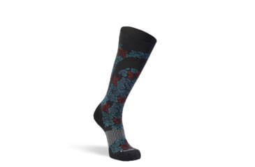 Image of Fox River Mills Womens Flower Power Ultra-Lightweight Over-the-Calf Ski and Snowboard Sock, 188125