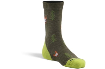 Image of Fox River Robin Hood Lightweight Crew Hiking Sock - Kids, Moss, Small, 134234