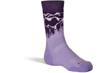 Image of Fox River Scramble Medium Weight Crew Hiking Sock - Kids, Grape, Small, 199543
