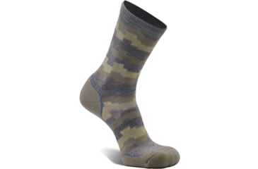 Image of Fox River Sedona Medium Weight Crew Hiking Sock - Womens, Grey/Sand, Large, 112423