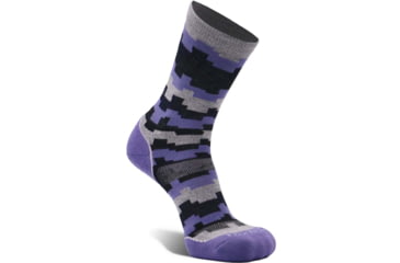 Image of Fox River Sedona Medium Weight Crew Hiking Sock - Womens, Grey/Violet, Large, 137671