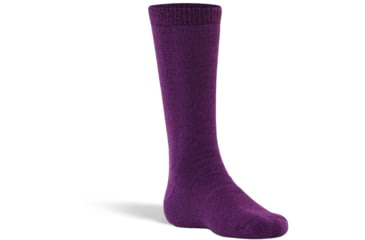 Image of Fox River Slalom Jr. Medium Weight Mid-Calf Boot Ski and Snowboard Sock - Kids, Bright Purple, Medium, 118718