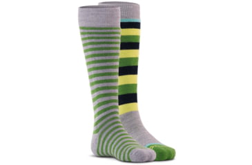 Image of Fox River Snow Day Medium Weight Over-the-Calf Ski and Snowboard Sock - Kids, 2 per Pack, Hemlock Assort, Large, 140234