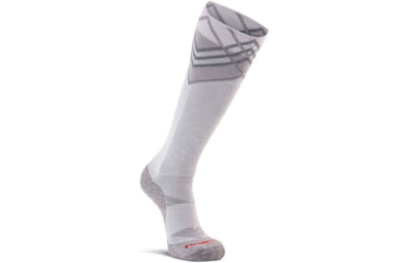 Image of Fox River Summit Lightweight Over-The-Calf Ski and Snowboard Sock - Womens, Grey, Large, 100243