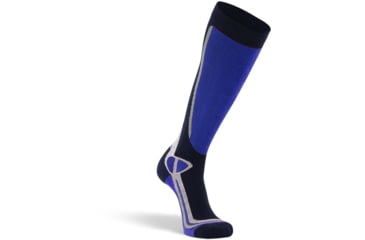 Image of Fox River Taos Lightweight Over-the-Calf Ski and Snowboard Sock - Womens, Grey/Blue, Medium, 195026