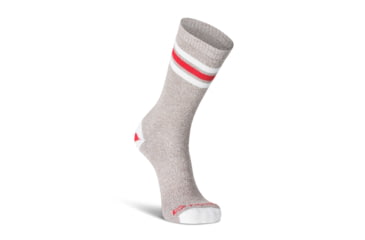 Image of Fox River Tri-Stripe Ultra-Lightweight Crew Everyday Sock 17F0E408, Brown Heather, Medium, 129856