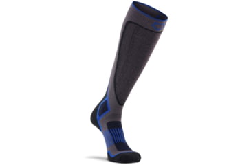 Image of Fox River Valdez Lightweight Over-the-Calf Ski and Snowboard Sock - Mens, Dark Grey/Blue, Large, 173668
