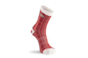 Image of Fox River Womens Monkey Plaid Ultra-Lightweight Crew Everyday Sock 4302D274, Red, Medium, 137598