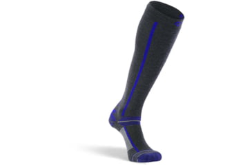 Image of Fox River Zermatt Lightweight Over-the-Calf Ski and Snowboard Sock - Mens, Grey/Blue, Medium, 109603