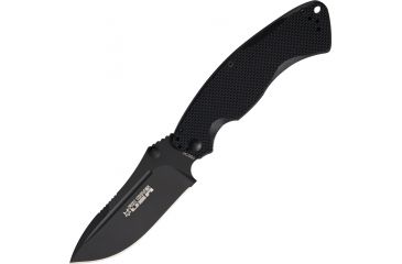 Image of Fox USA Olympian Folding Knife,Drop Point Blade,Black G-10 Handle FOXOGPEBKB