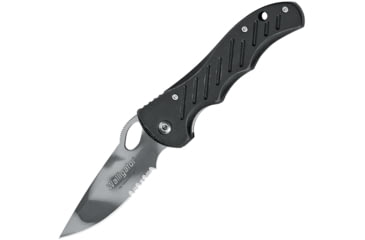 Image of Fox Walligator Linerlock Folding Knife, 3.25 tiger stripe camo finish 440C stainless blad, Black micarta handle, 01FX190