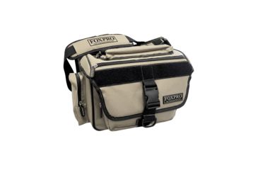 Image of FoxPro 12 Pocket Large Carry Case,Black/Tan, CASE -LG SAND