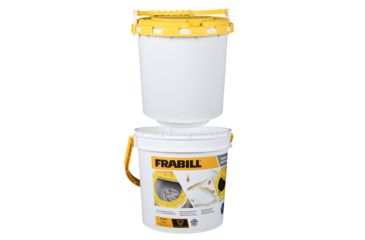 Image of Frabill Bait Bucket Drainer, White/Yellow, 2 Gallon, PMC4800