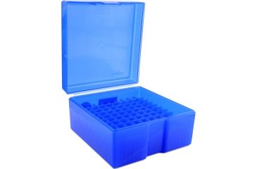 Image of Frankford Arsenal .243-.308 Caliber Ammo Box, #1009 - 100 Count, Blue, 562778