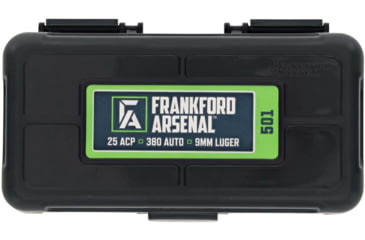 Image of Frankford Arsenal Reloading Tools Hinge-Top Ammo Box, #501, 380-9mm 50 ct., 1083783