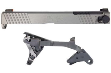 Image of Franklin Armory G-S173 Pistol Trigger, Glock 17 Gen 3, Straight, Black w/ Titanium Slide, 17-50000-TI