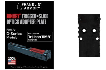 Image of Franklin Armory G-Series Optics Plates for Trijicon RMR, Black, 17-50201-BLK