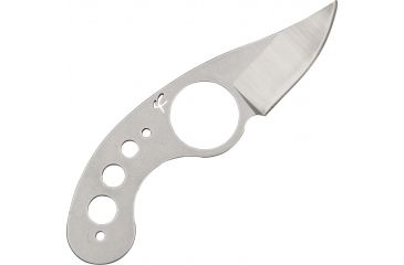 Image of Fred Perrin La Griffe Bowie Fixed Blade Knife, 2in, Upswept Blade, Drilled Hole Design Handle FRDGB