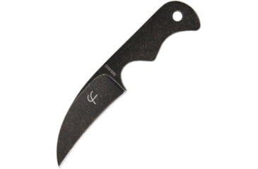 Image of Fred Perrin Le Peeler Knife, 2 black stonewash finish 440C stainless blade, One-piece construction, FP1901