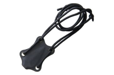 Image of Fred Perrin Mini Push Dagger Knives - Push Dagger, 3.13in Overall, 1.5in Black Stonewash Double Edge Dagger Blade, One Piece SS Construction, Black Kydex Neck Sheath, Black, FPPUSHB