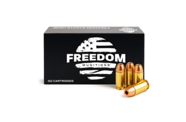 Image of Freedom Munitions .40 S&amp;W 165 Grain Hollow Point Brass Pistol Ammo, 50 Rounds, FM40H165N50
