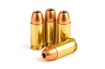 Image of Freedom Munitions ProMatch 9mm Luger 124 Grain Hollow Point Brass Pistol Ammo, 50 Rounds, FMS9H124N50