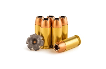 Image of Freedom Munitions X-DEF Defense 9mm Luger 115 Grain Hollow Point Brass Pistol Ammo, 50 Rounds, FMX9XD115N50