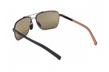 Image of Maui Jim Freight Trains Sunglasses w/ Metallic Gloss Copper w/ Tan Tips Frame and HCL Bronze Lenses - H326-23, Back View