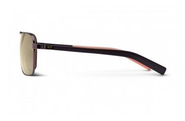 Image of Maui Jim Freight Trains Sunglasses w/ Metallic Gloss Copper w/ Tan Tips Frame and HCL Bronze Lenses - H326-23, Side View