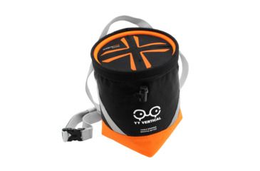 Image of Friction Labs Stopper Chalk Bag, Black/Orange, 4.2 oz FL-CHALK-BAG