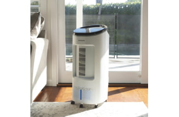 Image of Frigidaire 2-in-1 Evaporative Air Cooler and Fan, Cools 250 sq ft, White, White, EC200WF