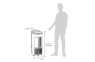 Image of Frigidaire 2-in-1 Evaporative Air Cooler and Fan, Cools 250 sq ft, White, White, EC200WF