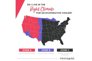 Image of Frigidaire 2-in-1 Personal Evaporative Air Cooler and Fan, Cools 100 sq ft, White, White, EC100WF