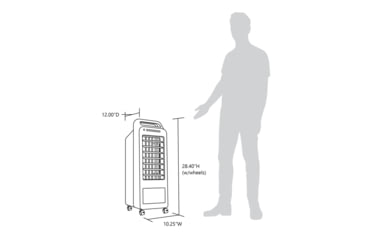 Image of Frigidaire 2-in-1 Personal Evaporative Air Cooler and Fan, Cools 100 sq ft, White, White, EC100WF