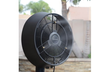 Image of Frigidaire Outdoor Misting Fan/Pedestal Fan, Black, Cools 500 sq ft, FMF2K5BK00