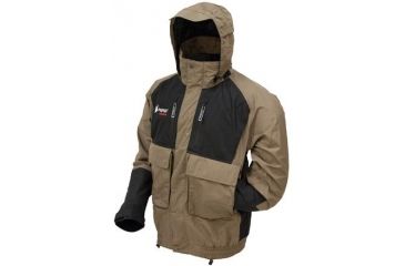 Image of Frogg Toggs Firebelly Toadz Jacket, Black/Stone, Medium 74298