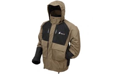 Image of Frogg Toggs Firebelly Toadz Jacket, Black/Stone, X-Large 74300