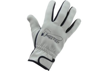 Image of Frogg Toggs Frogg Fingers Fleece Gloves w/ Fingers, Gray/Black, Medium, 28582-MD