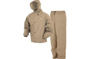 Image of Frogg Toggs Pro Lite Rainsuit, Khki, Sm, PL12140-04SM
