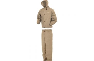 Image of Frogg Toggs Pro Lite Rainsuit, Khki, Xl, PL12140-04XLXXL