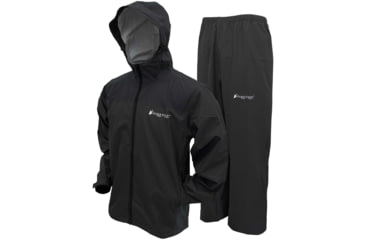 Image of Frogg Toggs Vapor Rain Suit - Men's, Black, Medium/Large, 1VP111000MDLG