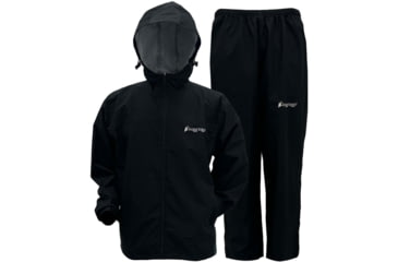 Image of Frogg Toggs Mens Vapor Rain Suit Black Md/lg