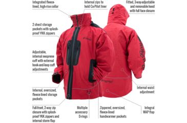 Image of Frogg Toggs Pilot PRO Jacket - Mens, Red, 3XL, PFP63169-103X