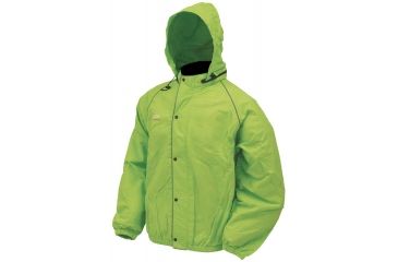 Image of Frogg Toggs Road Toad Rain Jacket, Lime w/ Silver, LG FT63132-48LG