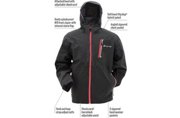 Image of Frogg Toggs Rockslide Rain Jacket - Mens, Carbon Black, Medium, NTRS6701-01MD