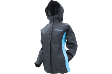 Image of Frogg Toggs StormWatch Rain Jacket - Womens, Black/Turquoise, 2XL, SW62523-1142X
