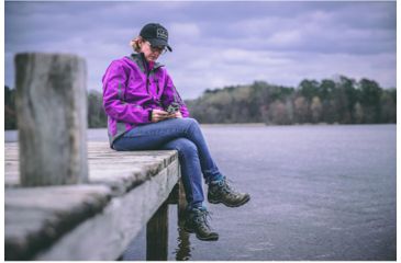 Image of Frogg Toggs Willow Creek Softshell Fleece Jacket - WoMens, Purple/Gray, Small, SF62530-657SM