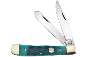 Image of Frost Big Game Trapper Folding Knife, Jade jigged bone handle, 14-312JGJ
